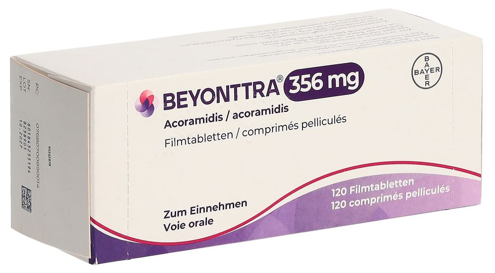BEYONTTRA cpr pellic 356 mg 120 pce