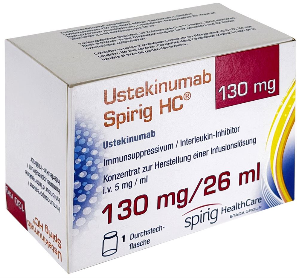 USTEKINUMAB Spirig HC conc perf 130 mg/26 ml 1 pce