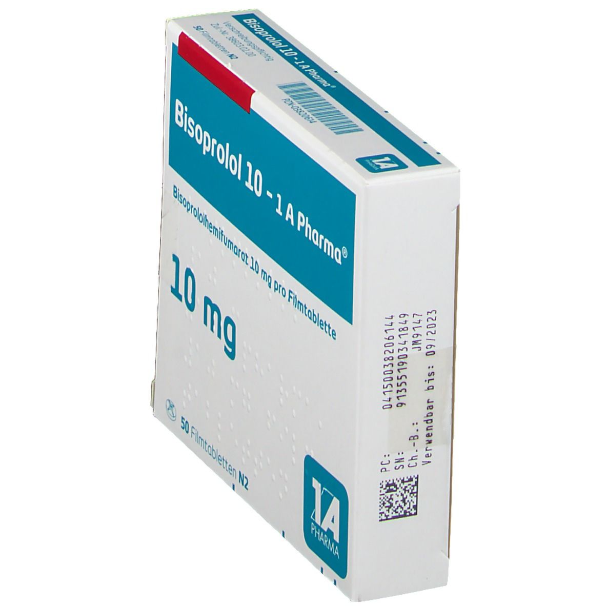 Bisoprolol Aspen 10 mg, Filmtabletten