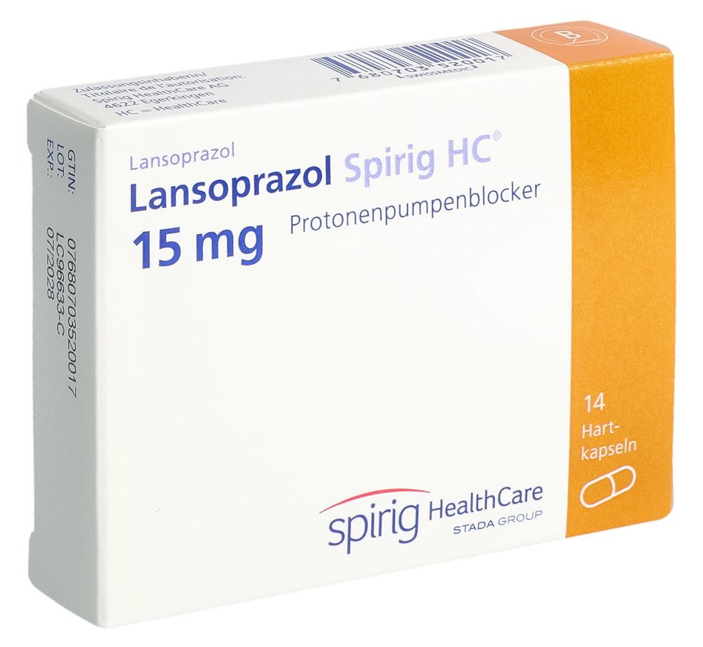 LANSOPRAZOL Spirig HC caps 15 mg 14 pce