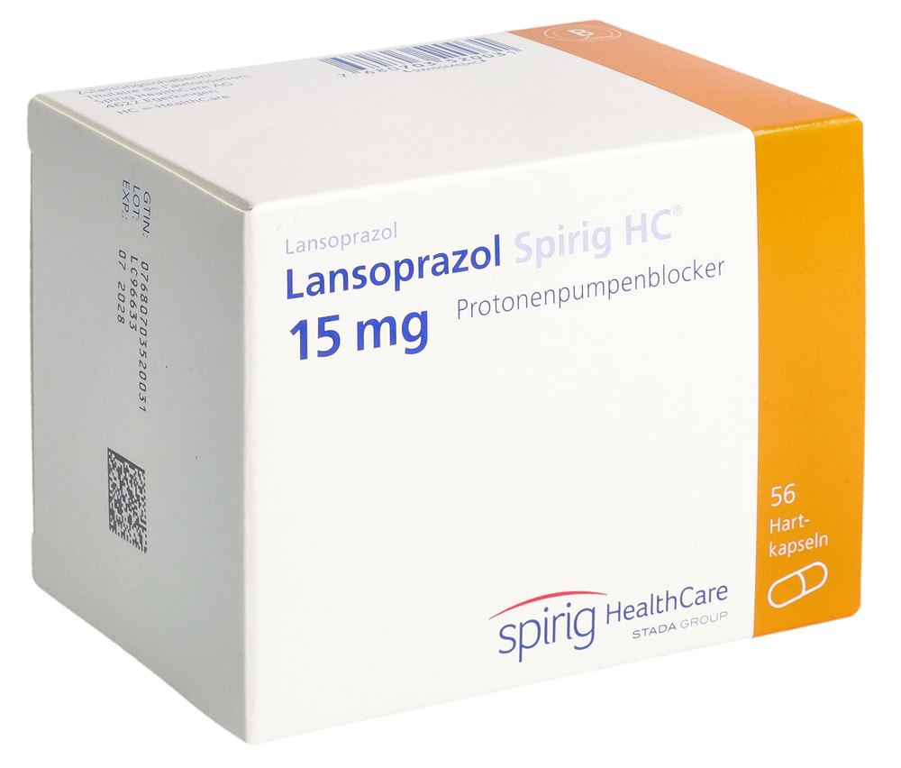 LANSOPRAZOL Spirig HC caps 15 mg 56 pce