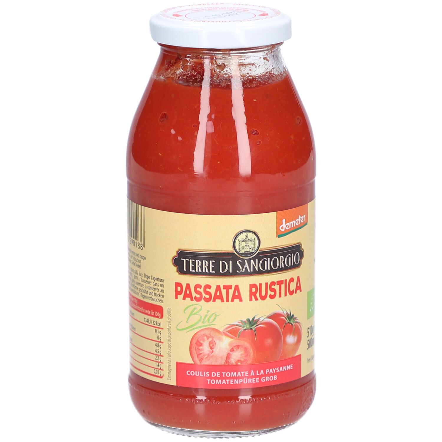 TERRE DI SANGIORGIO Passata Rustica Demeter 510 g