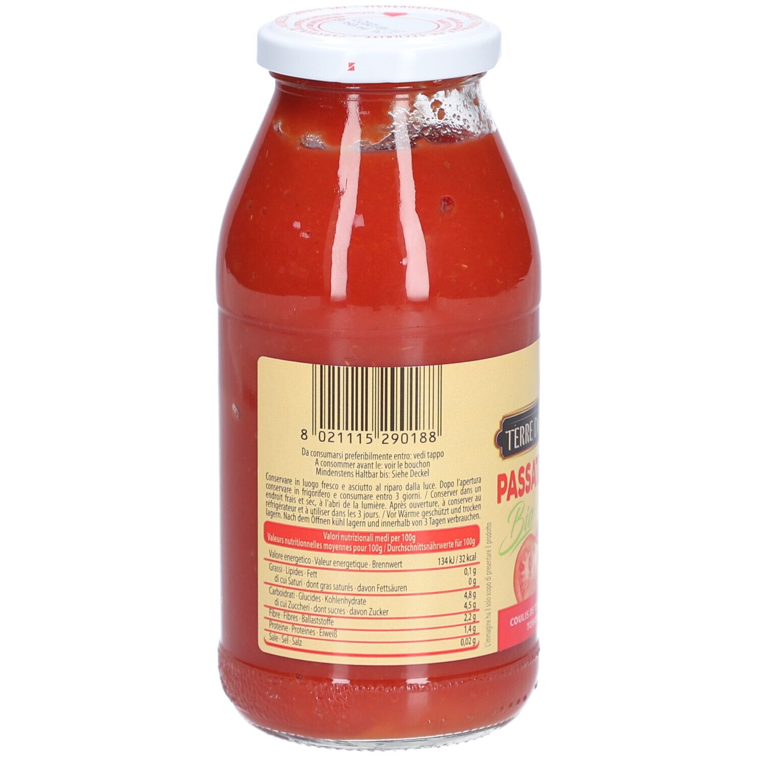 TERRE DI SANGIORGIO Passata Rustica Demeter 510 g