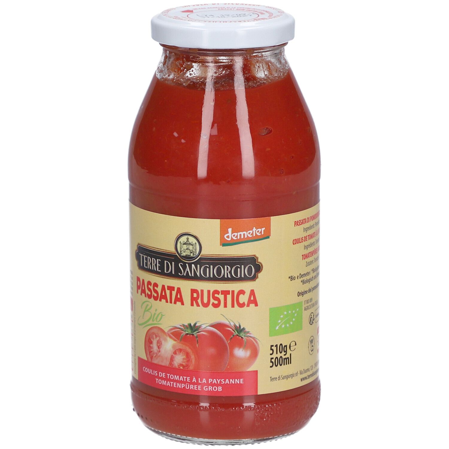 TERRE DI SANGIORGIO Passata Rustica Demeter 510 g