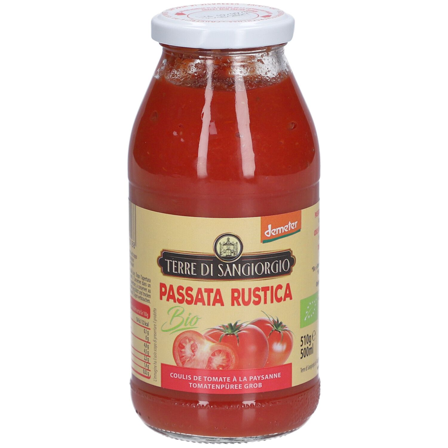 TERRE DI SANGIORGIO Passata Rustica Demeter 510 g