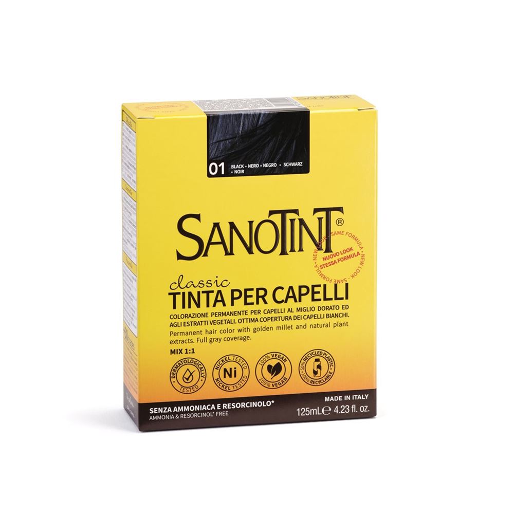 SANOTINT Haarfarbe 01 schwarz