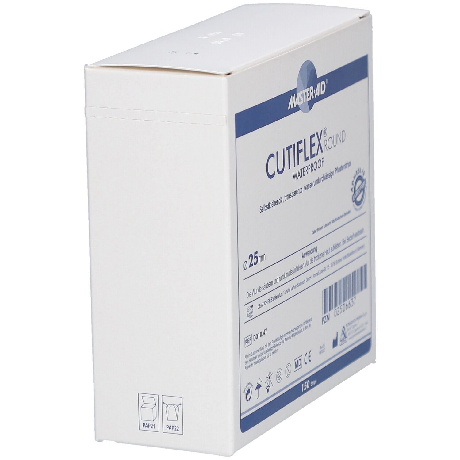 CUTIFLEX Round Folienpflaster 25mm Box 150 Stk