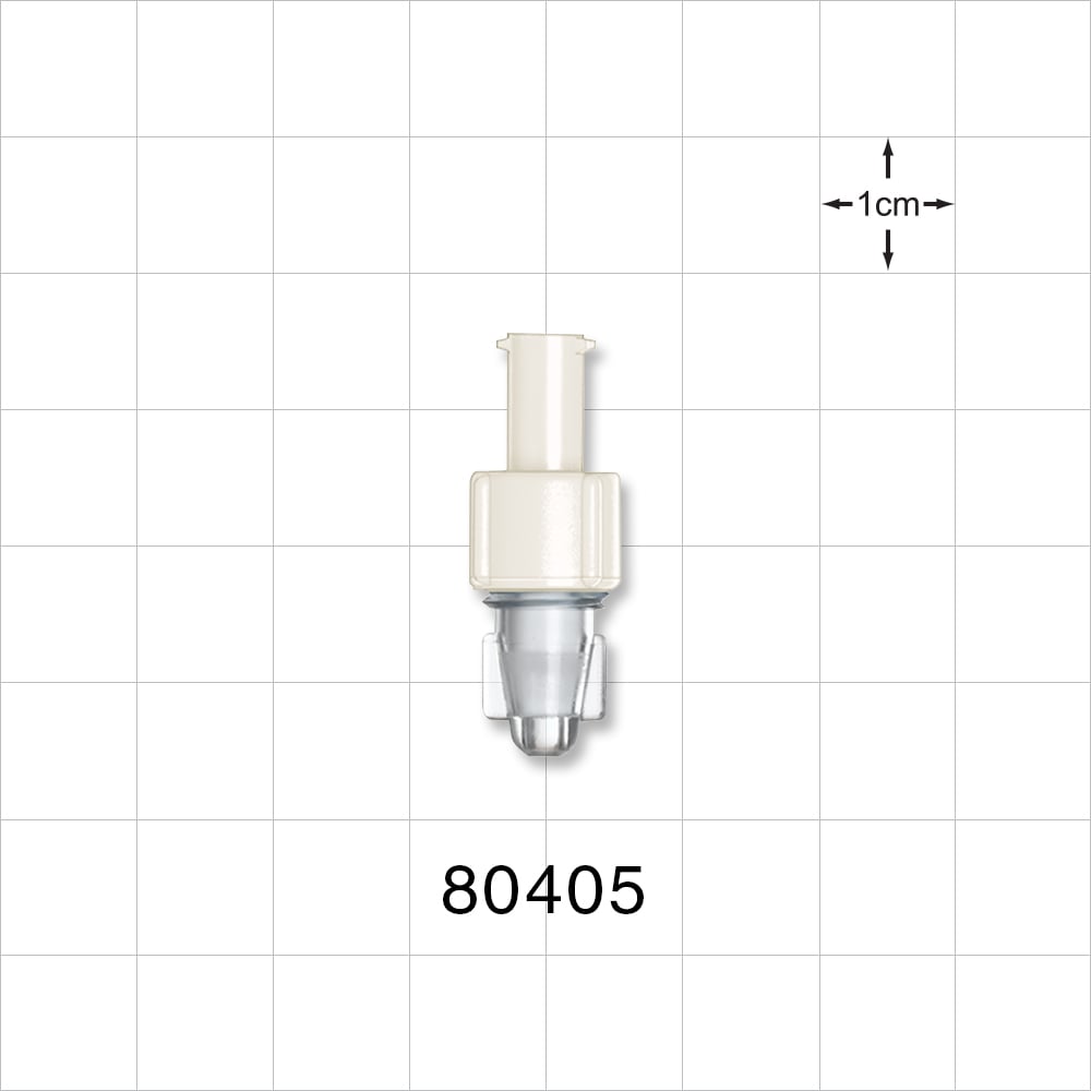 Tuohy-borst Luer-lock Plastic Adapter, 1 Each