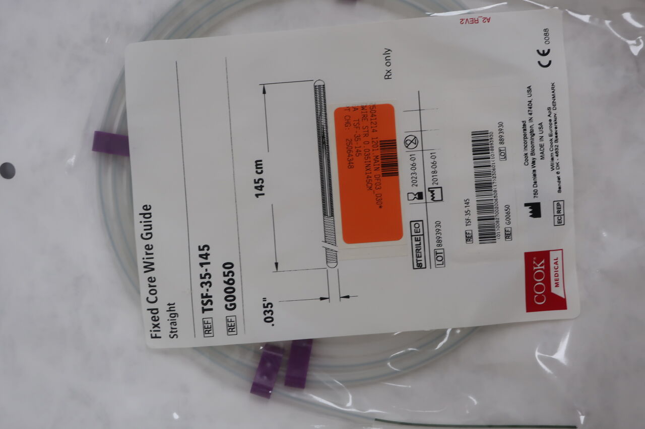 Straight Fixed Core Wire Guide, 1 Each