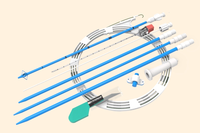 Percutaneous Malecot Nephrostomy Accessory Set, 1 Set