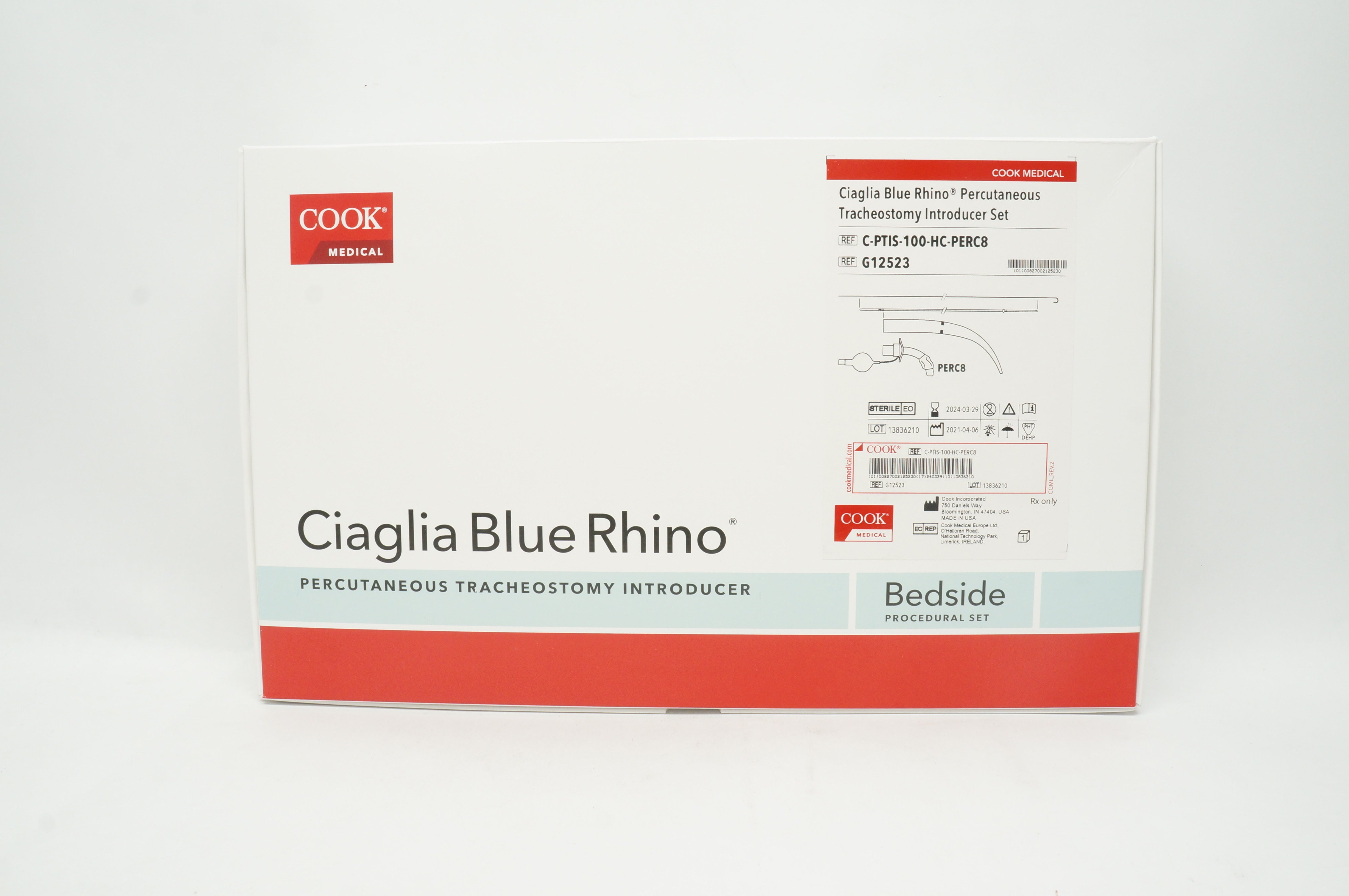 Ciaglia Blue Rhino® G2 Ciaglia Percutaneous Tracheostomy Tracheostomy Procedure Pack, 1 Set