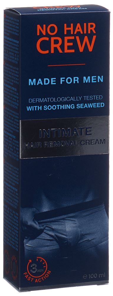 NO HAIR CREW Enthaarungscreme Intim Männer 100 ml