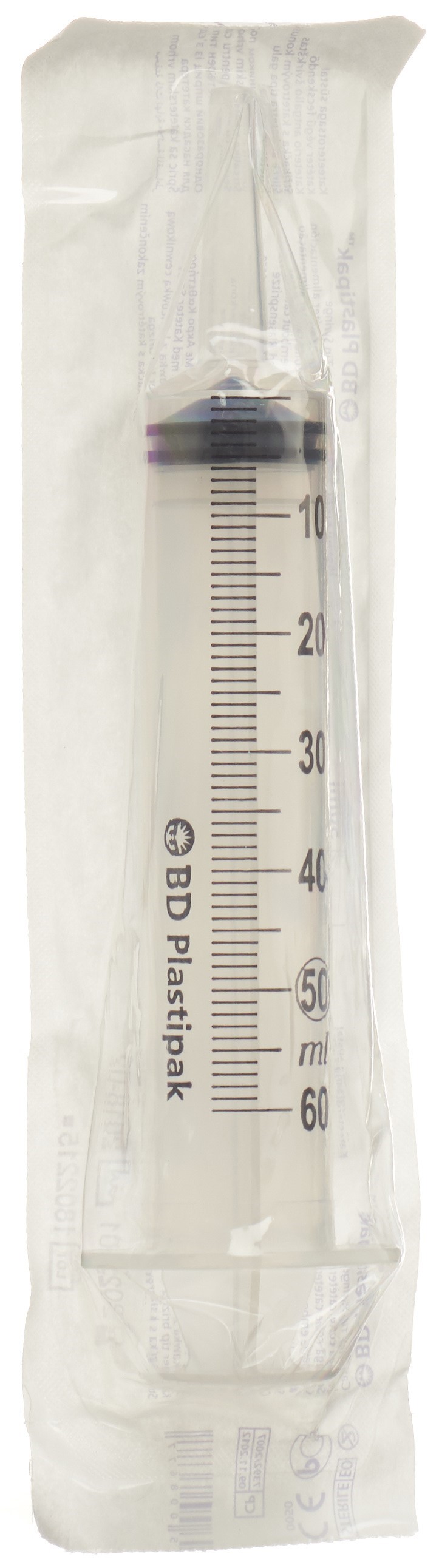 BD Plastipak Wund Blasensprit 50/60ml 3tlg