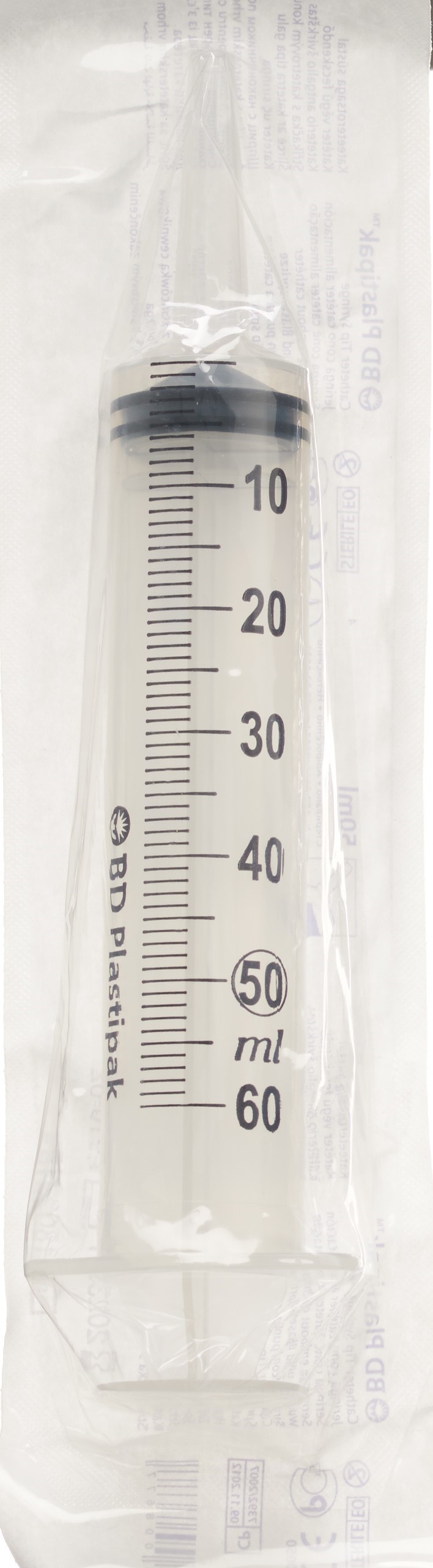 BD Plastipak Wund Blasensprit 50/60ml 3tlg