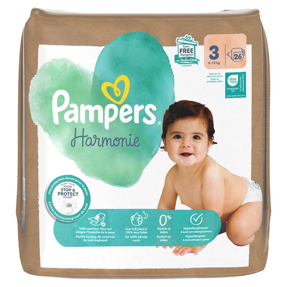 PAMPERS Harmonie Gr3 6-10kg Single Pack (n) 26 Stk