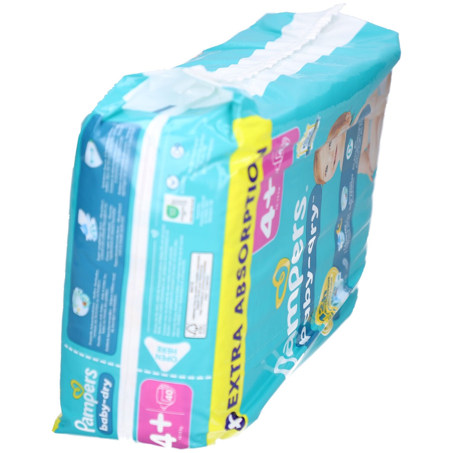 PAMPERS Baby Dry Gr4+ 10-15kg Ma Pl Vo 40 Stk