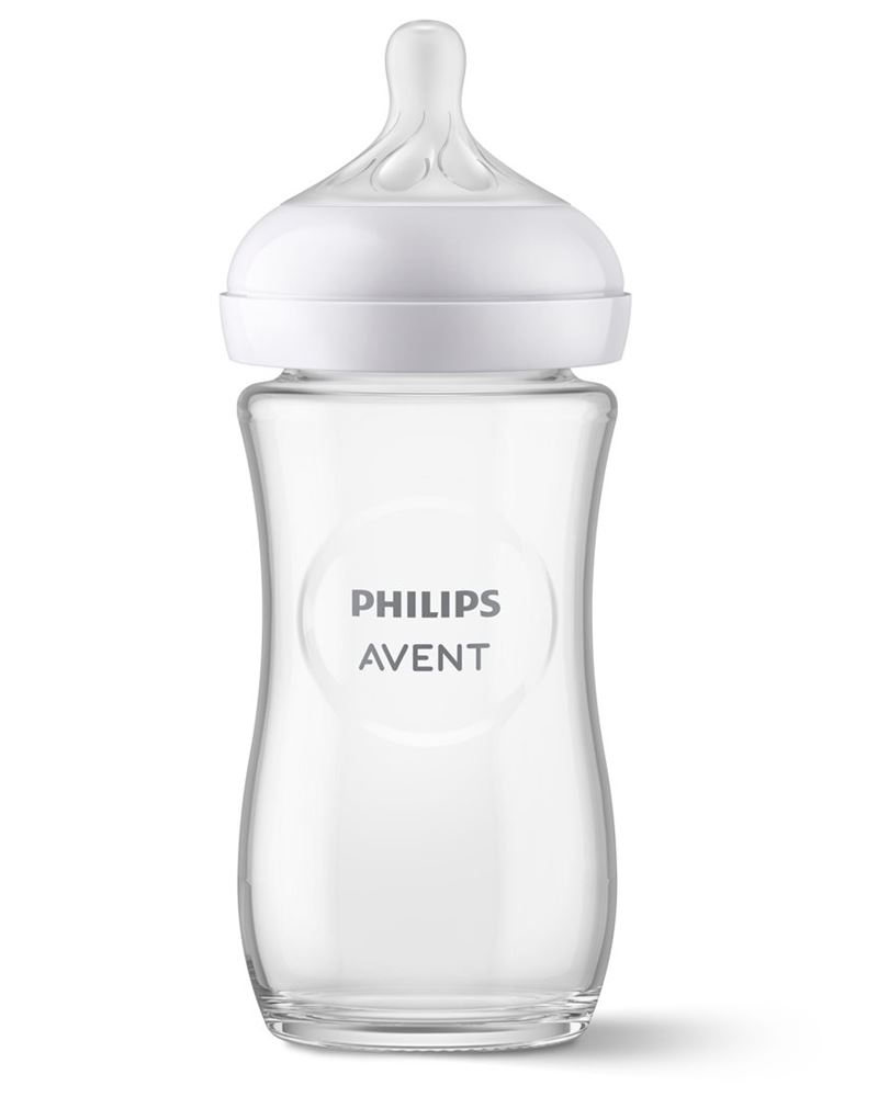 PHILIPS AVENT Nat Resp Babyfl Glas 240ml 1M+