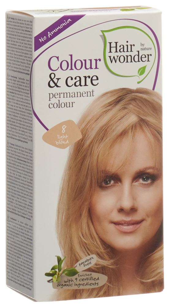 HAIRWONDER Colour & Care 8 hell blond