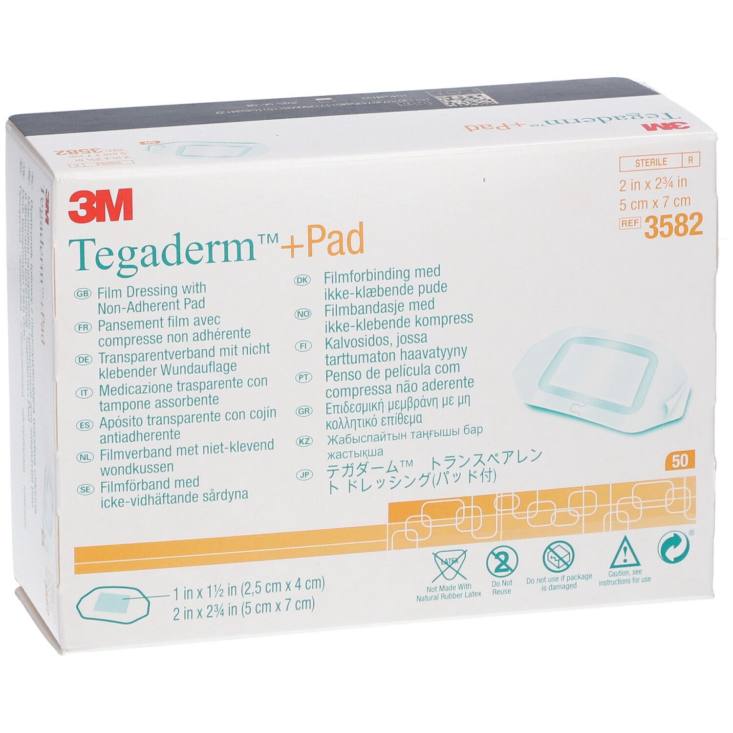 3M TEGADERM+PAD 5X7CM