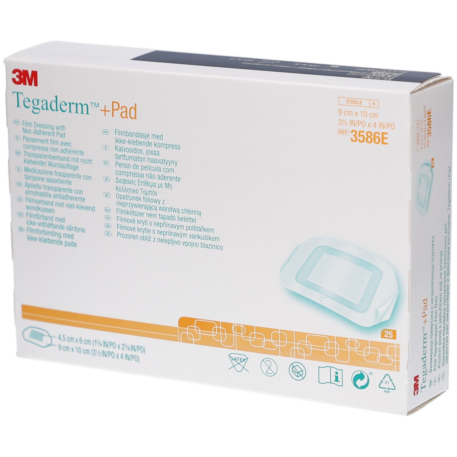TEGADERM + PAD 3M 9 X 10 CM