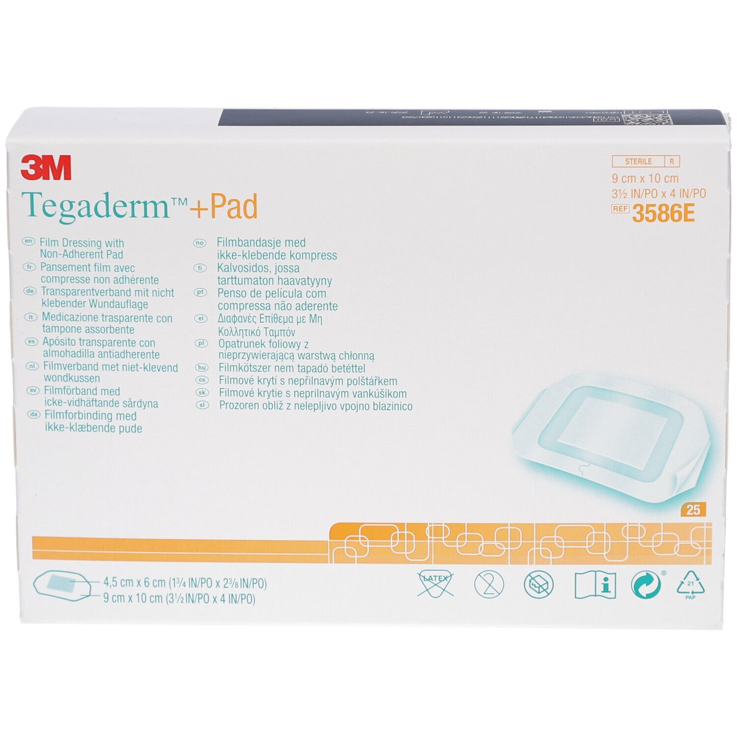 TEGADERM + PAD 3M 9 X 10 CM