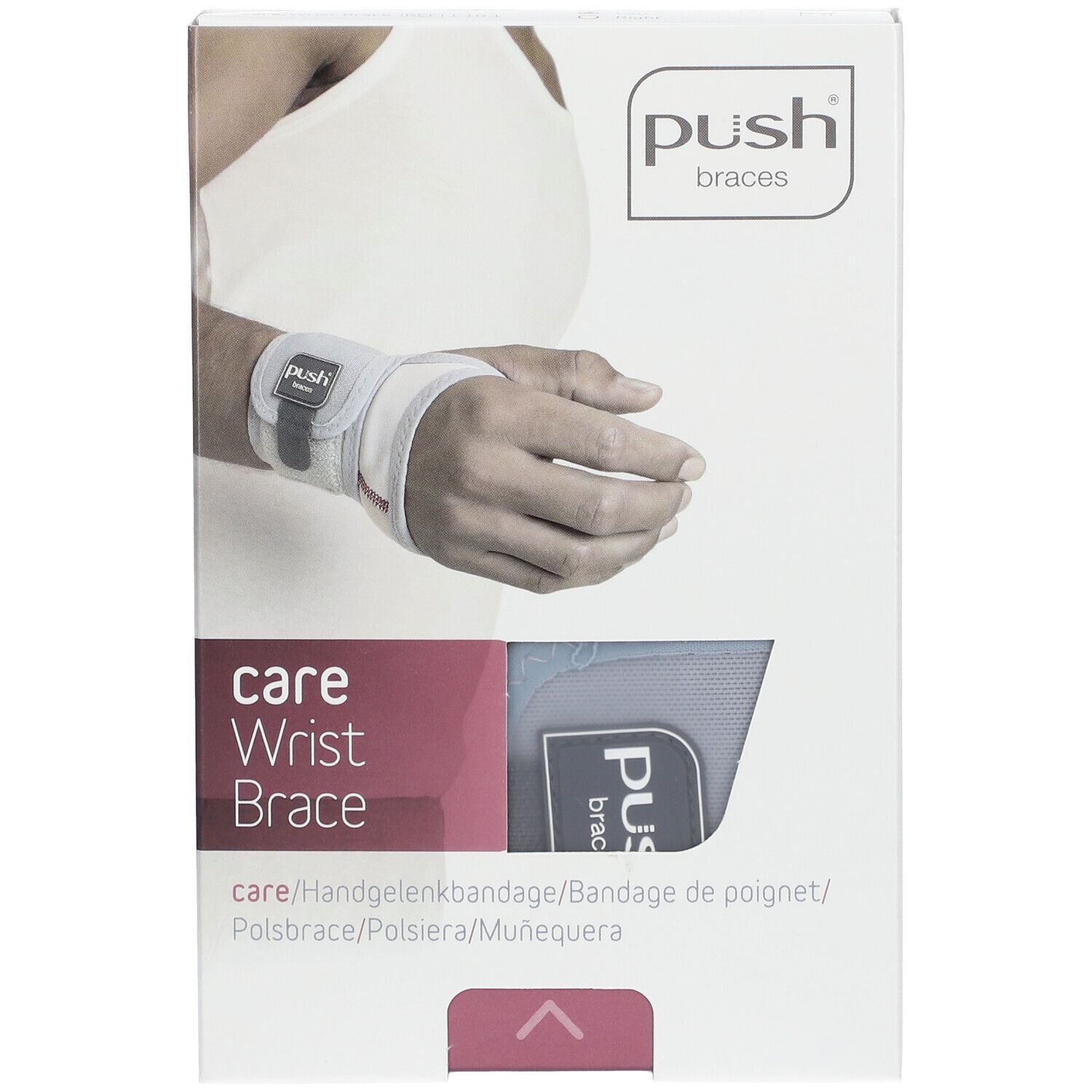 PUSH CARE Handgelenkband Gr1 13-15cm links hellgr