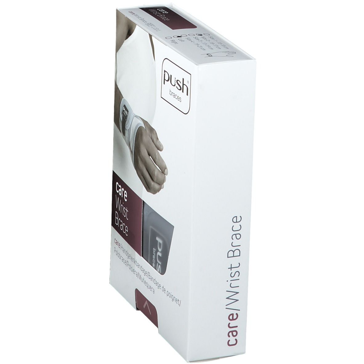 PUSH CARE Handgelenkband Gr2 15-17cm links hellgr