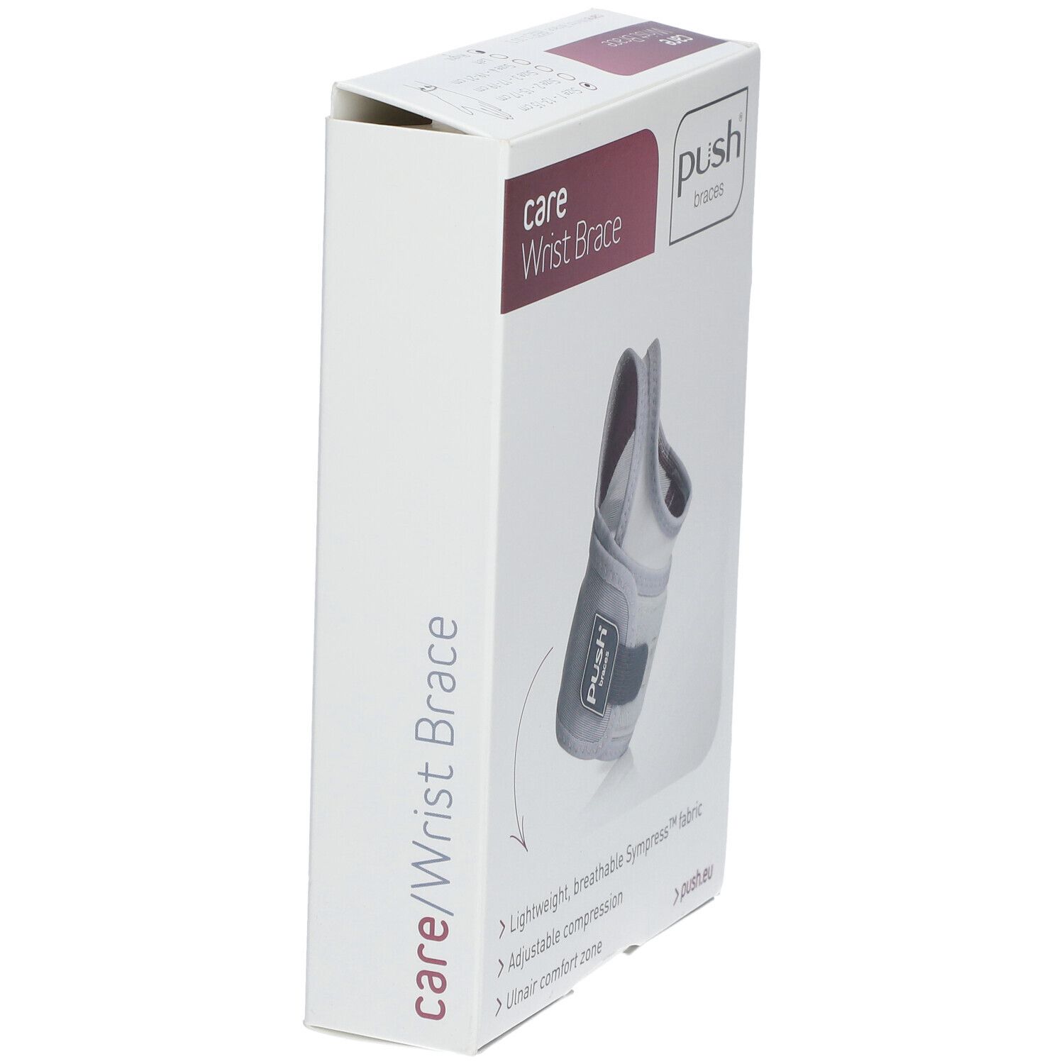 PUSH CARE Handgelenkband Gr1 13-15cm rechts hellgr