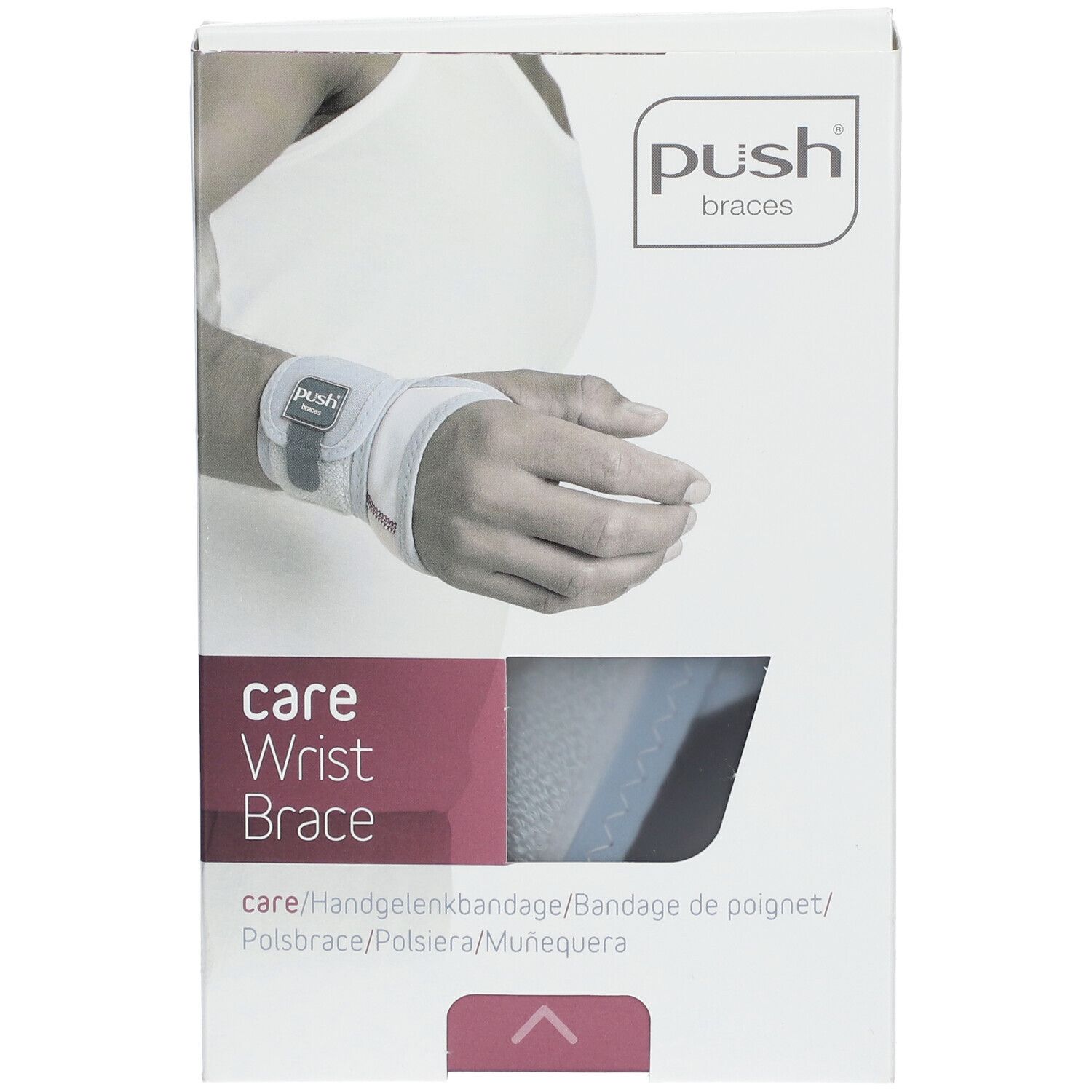 PUSH CARE Handgelenkband Gr1 13-15cm rechts hellgr