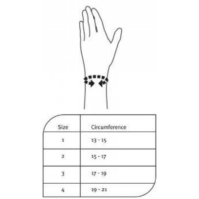 PUSH CARE Handgelenkband Gr2 15-17cm rechts hellgr