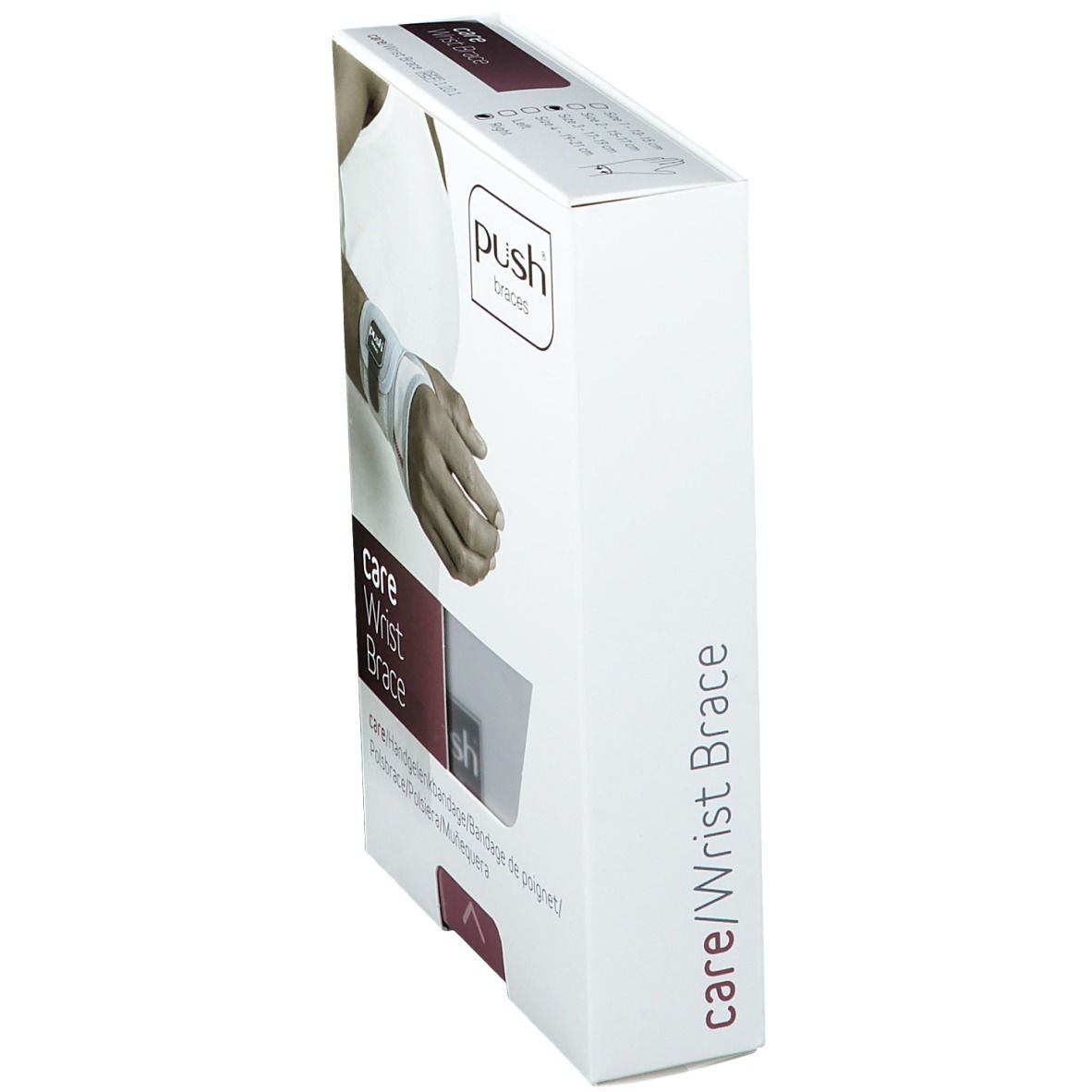 PUSH CARE Handgelenkband Gr3 17-19cm rechts hellgr