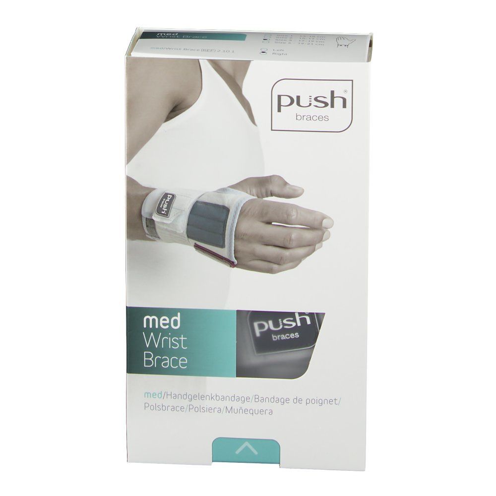 PUSH MED Handgelenkbanda Gr3 17-19cm re hellgr