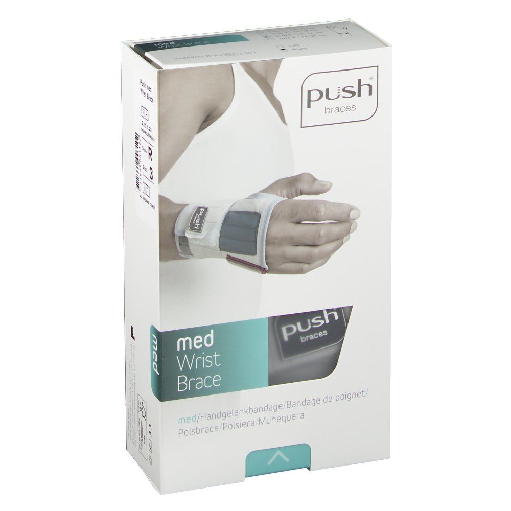 PUSH MED Handgelenkbanda Gr3 17-19cm re hellgr