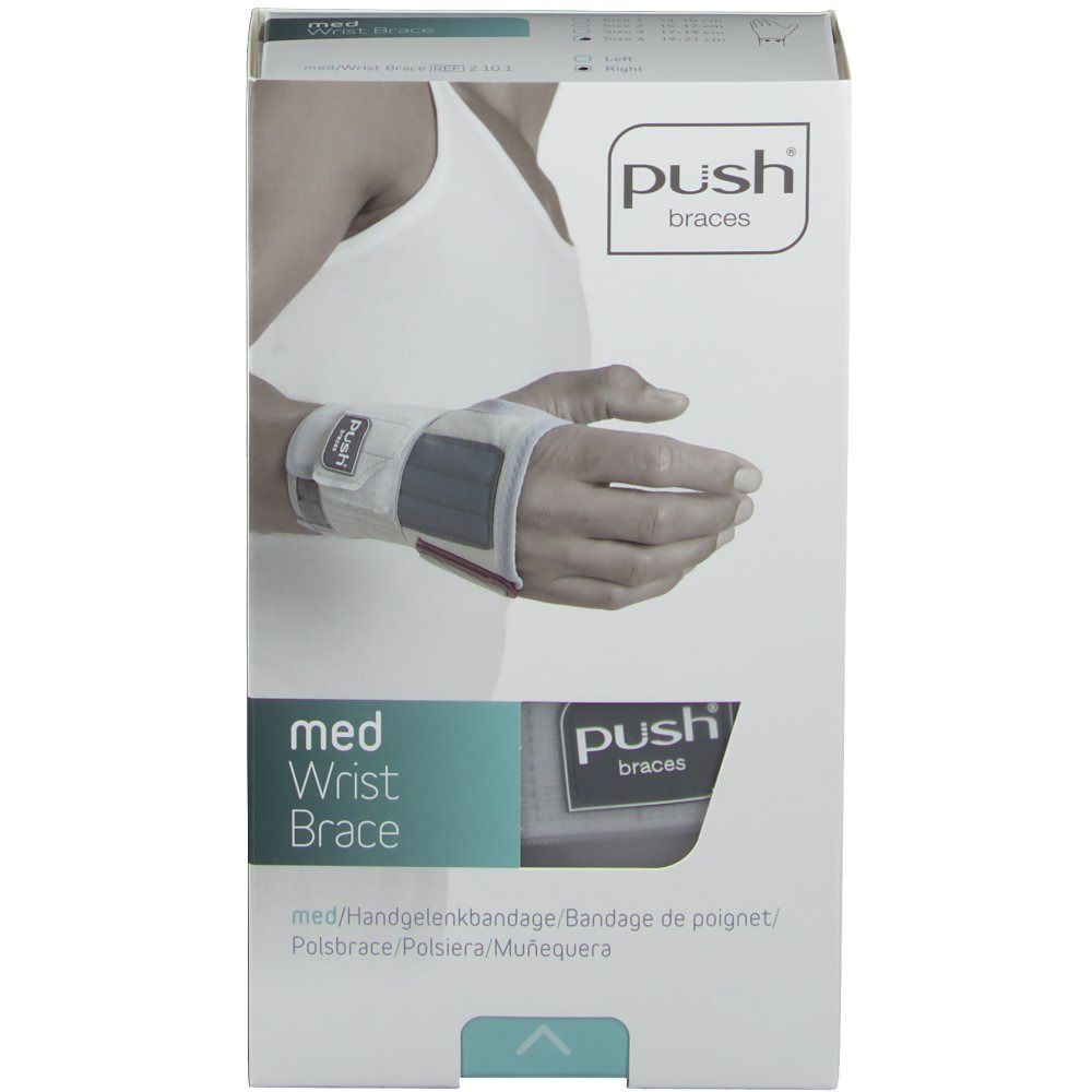 PUSH MED Handgelenkbanda Gr4 19-21cm re hellgr