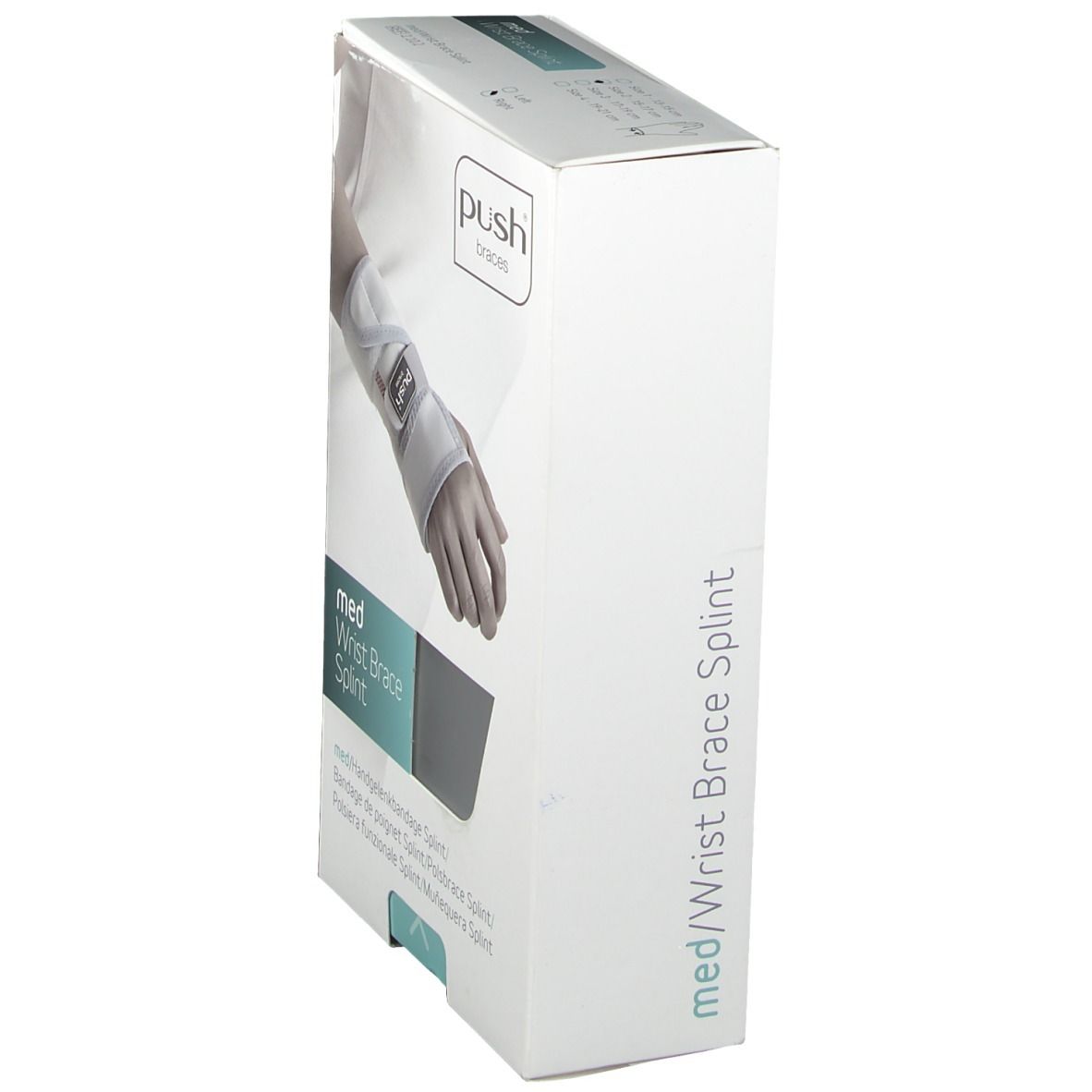 PUSH MED Handgelenkba Gr2 15-17cm Schie re hellgr