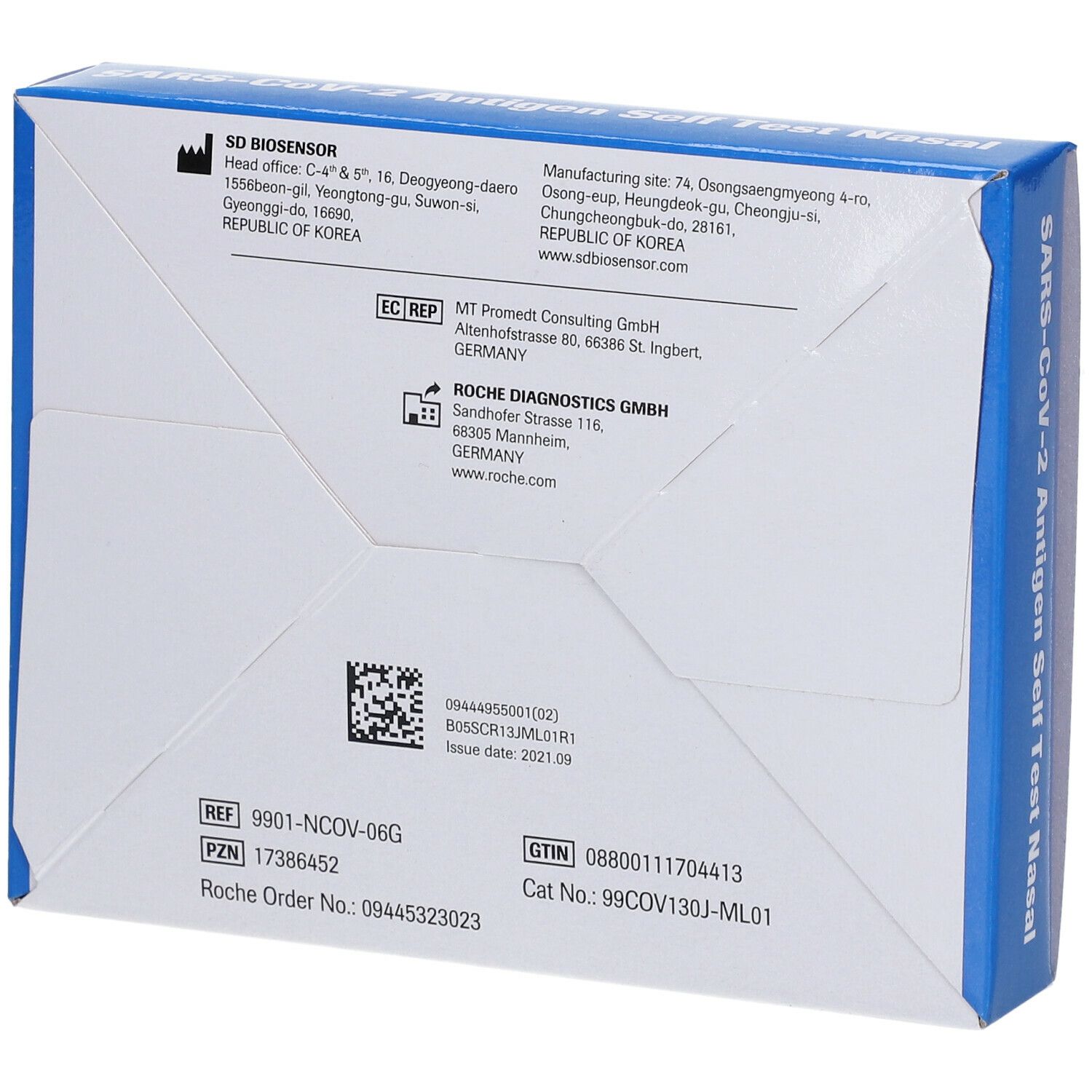 SARS-CoV-2 AG PST Nasal 5 T. de/fr/it/nl