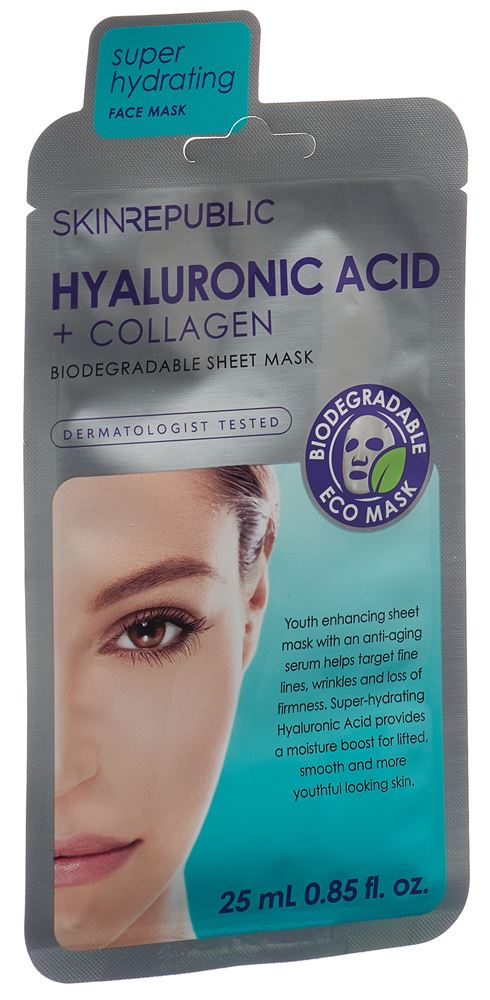 SKIN REPUBLIC Hyaluron Acid Collag Face Mask 25 ml