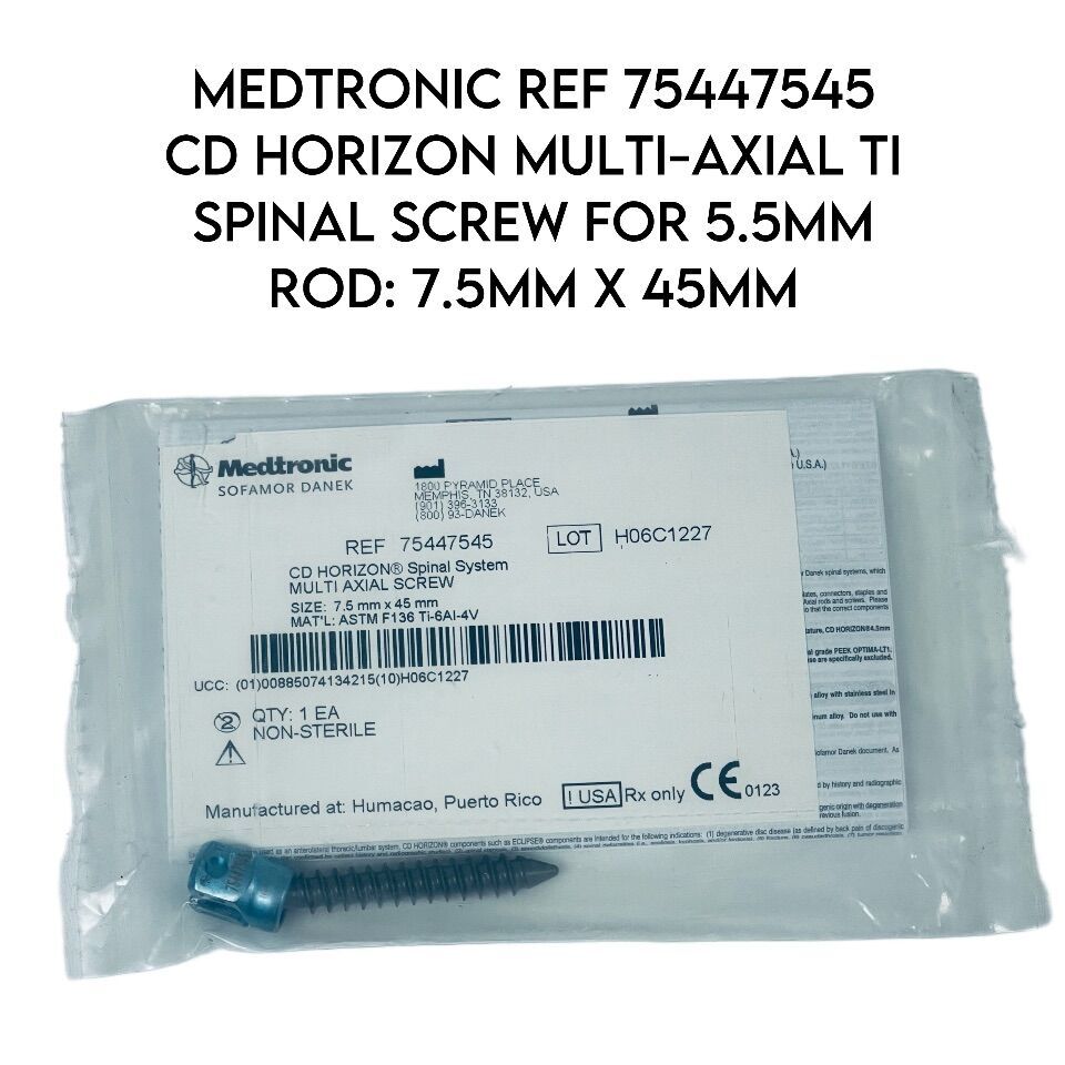 SCREW 75447545 MULTI AXIAL  7.5X45  TI