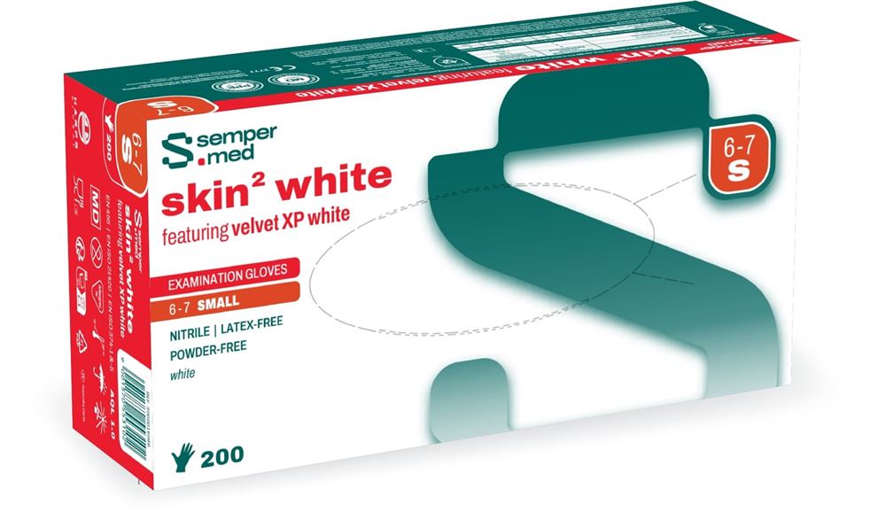 SEMPERMED Skin2 S white 200 Stk