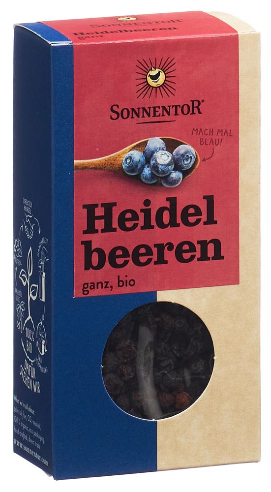 SONNENTOR Heidelbeeren ganz BIO Btl 45 g