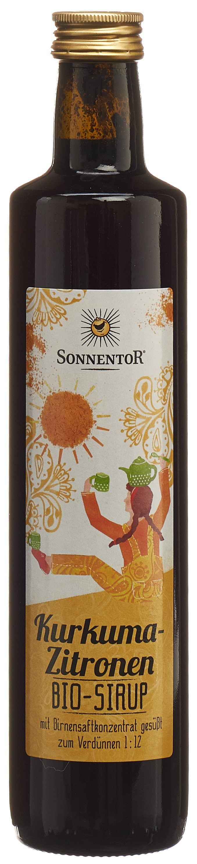 SONNENTOR Kurkuma-Zitronen Sirup Glasfl 500 ml