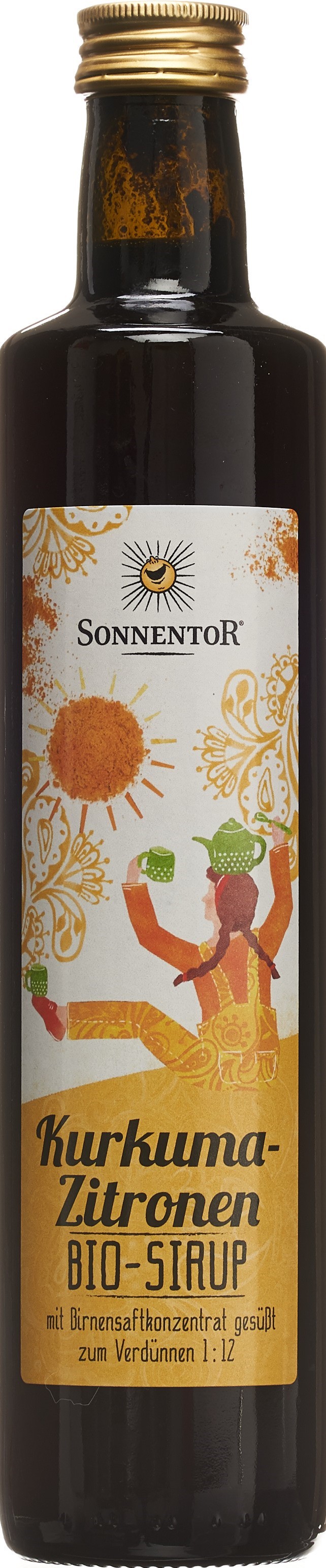 SONNENTOR Kurkuma-Zitronen Sirup Glasfl 500 ml