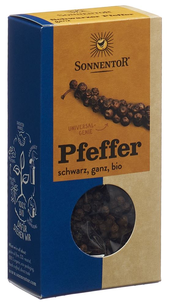 SONNENTOR Pfeffer schwarz ganz BIO 55 g