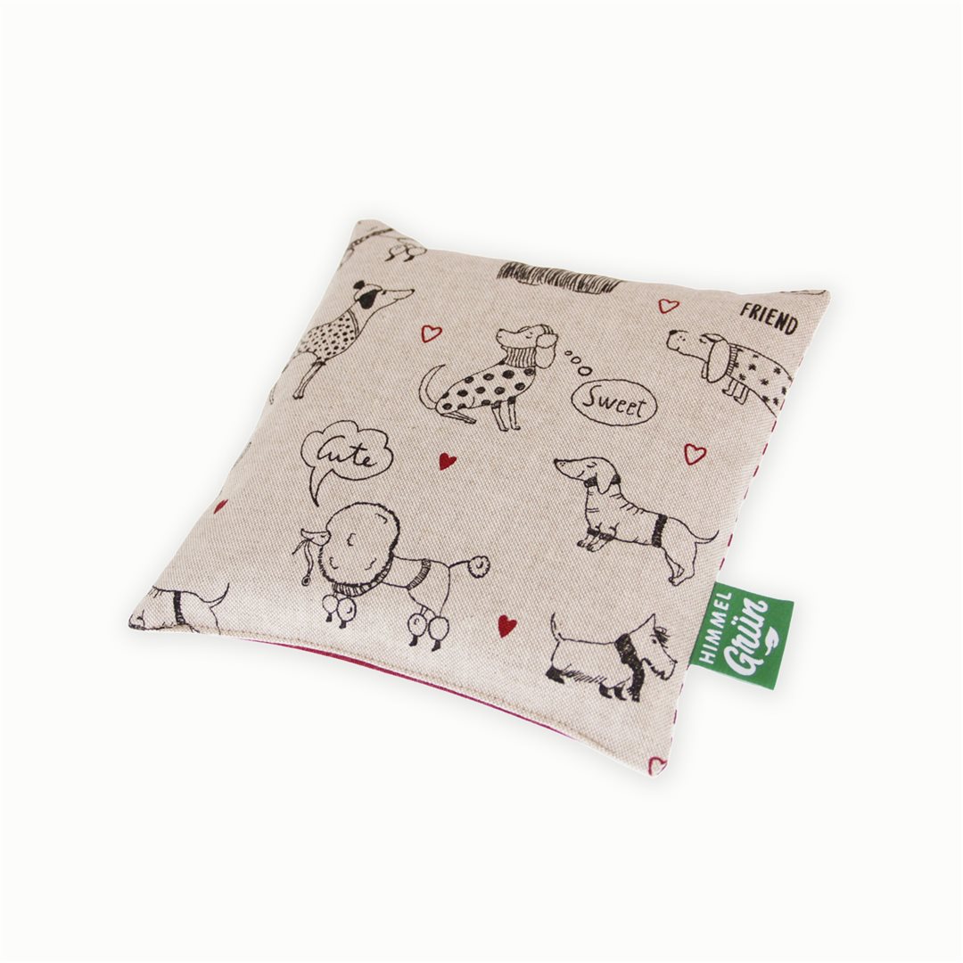 HIMMELGRÜN Rapskissen 20x20cm Hunde