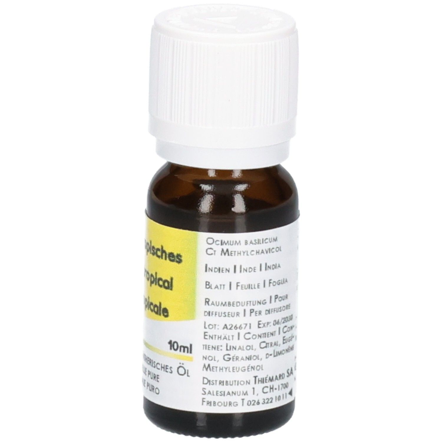 HE Basilic tropical Méthylchav exotique bio 10 ml