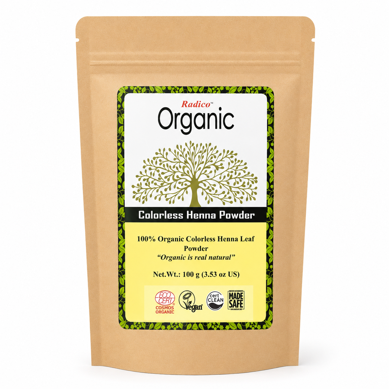 Radico Organic henné incolore poudre 100 g