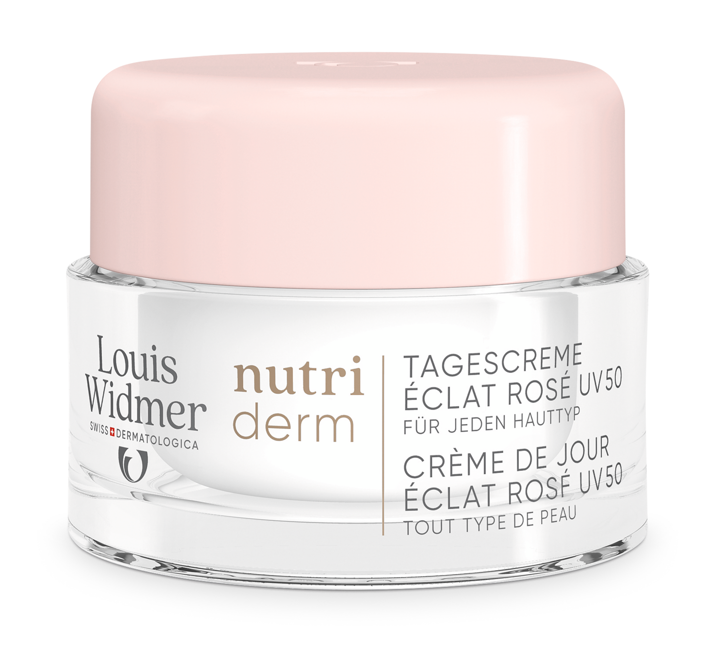 WIDMER nutriderm Crème de Jour Éclat Rosé UV 50 parfum