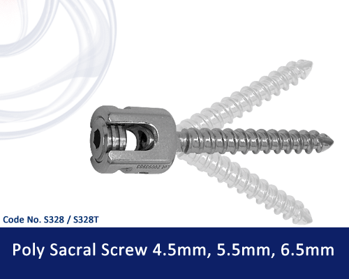 SCREW 8632250 CLRD SACRAL 6.5X50MM