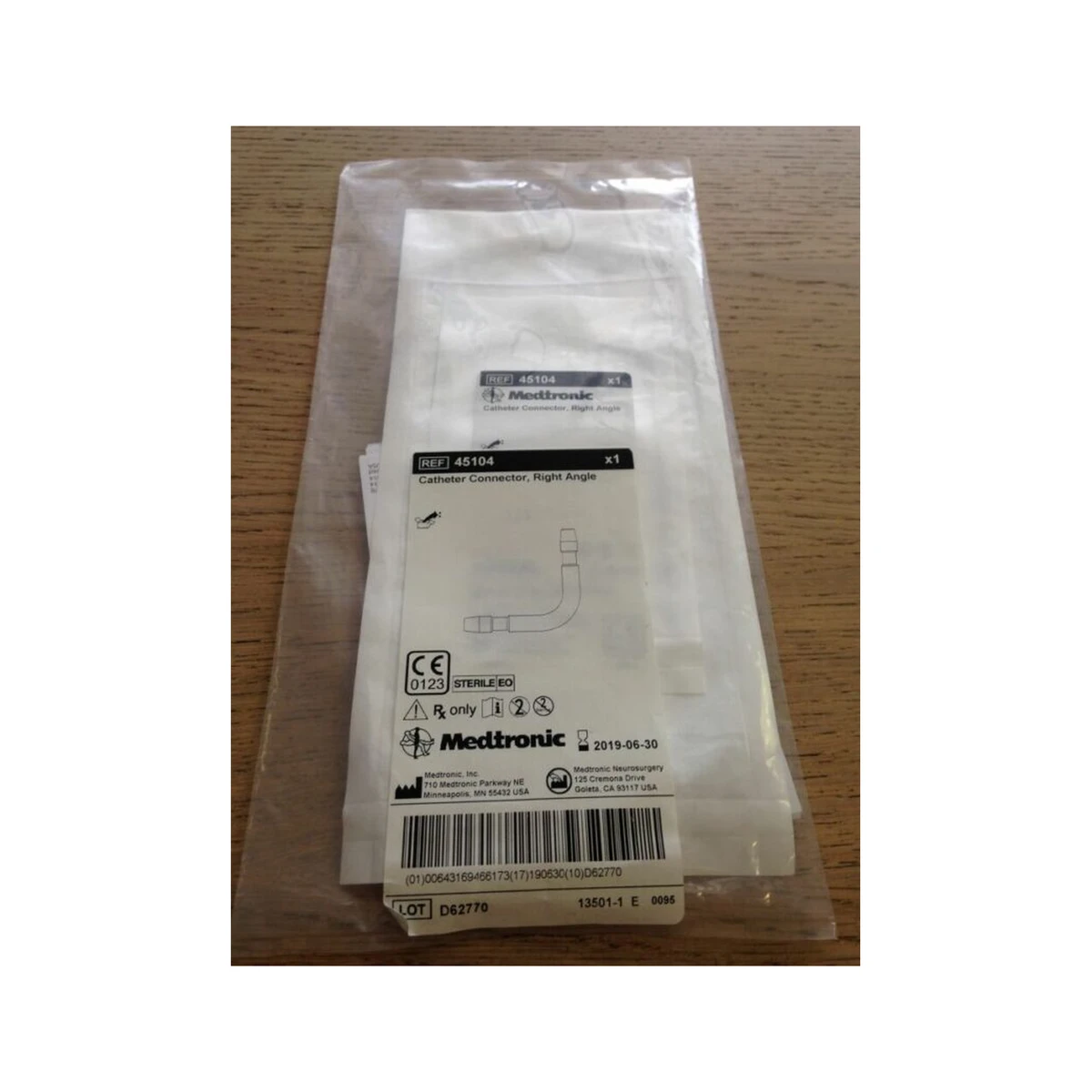 CONNECTOR 45104 CSF-CATH RIGHT ANGLE