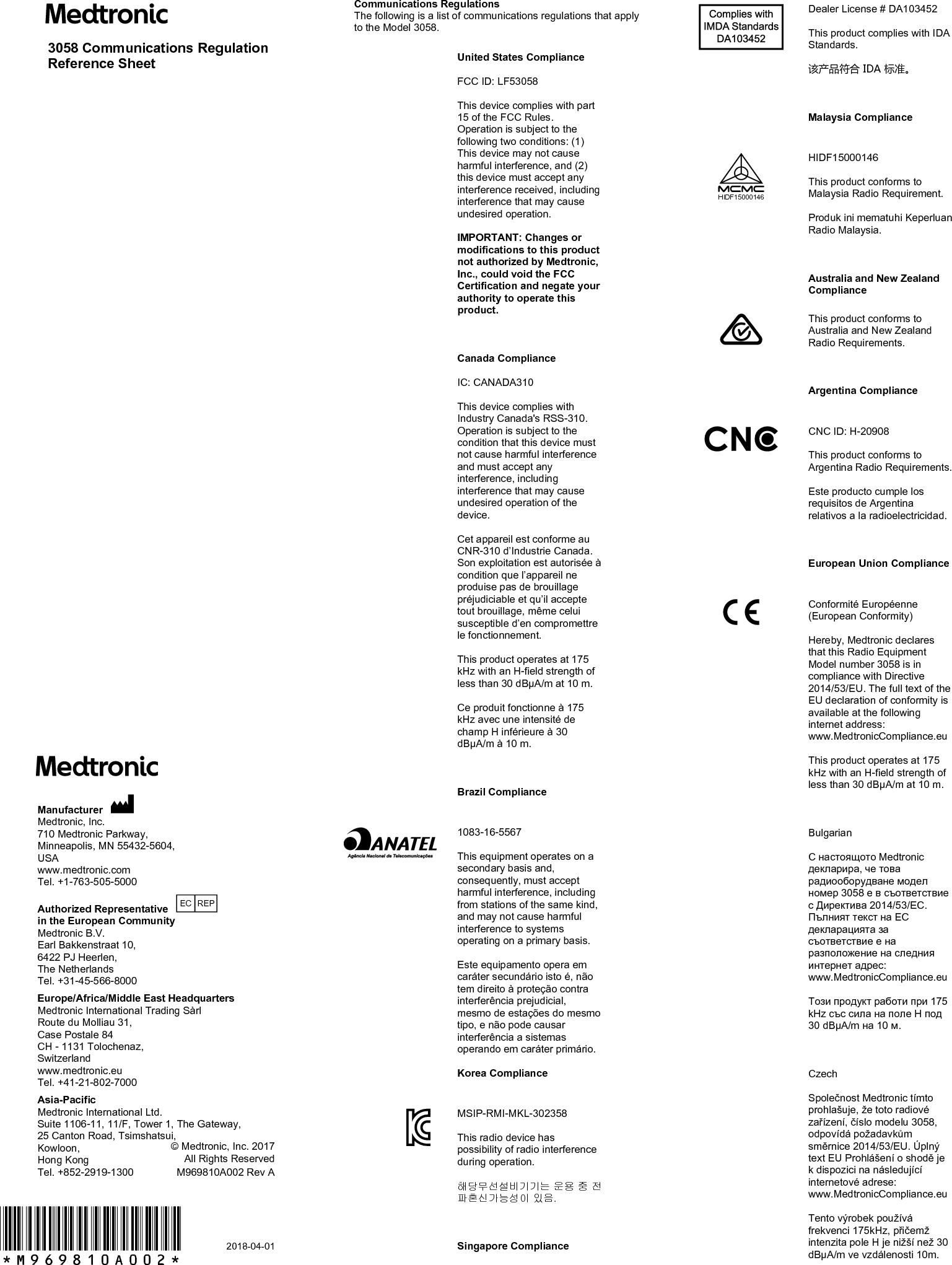 IPG 3058 INTERSTIM ll